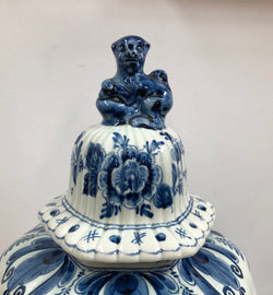 Stunning Dutch Delftware lidded vase | Antique & Vintage | Moonee Ponds Antiques | Australia Wide Delivery