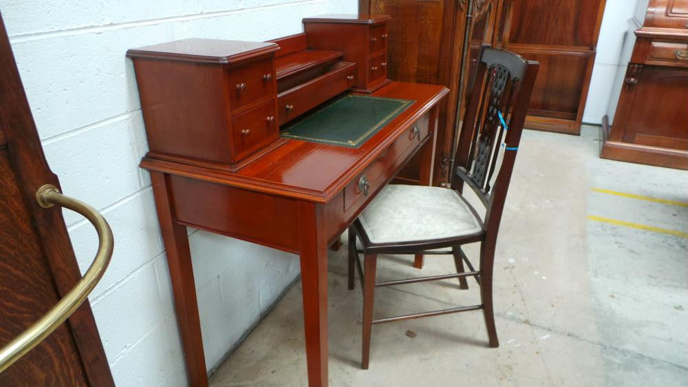 Petite Mahogany Desk | Antique & Vintage | Moonee Ponds Antiques | Australia Wide Delivery