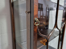 Antique Edwardian Walnut and Figured Walnut Display Cabinet | Antique & Vintage | Moonee Ponds Antiques | Australia Wide Delivery