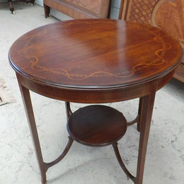 Round Inlaid Centre Table