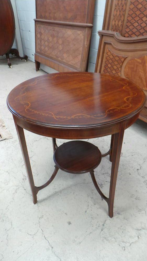 Round Inlaid Centre Table