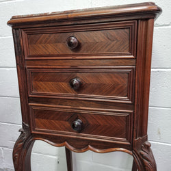 French Rosewood Louis XV Style Single Bedside Cabinet | Antique & Vintage | Moonee Ponds Antiques | Australia Wide Delivery