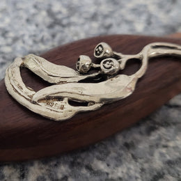Australian Cedar and sterling silver letter opener. In good original condition, please view photos as they help form part of the description.