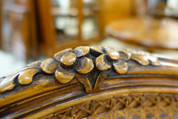 Pair French Louis XV Style Walnut and Cane Fauteuils | Antique & Vintage | Moonee Ponds Antiques | Australia Wide Delivery