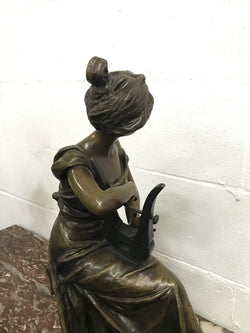 Large French Art Nouveau Female Bronze Sculpture | Antique & Vintage | Moonee Ponds Antiques | Australia Wide Delivery