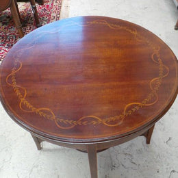 Round Inlaid Centre Table