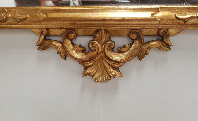 French 19th Century Gilt Wall Mirror