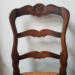 Set of 12 French Oak Ladder Back Chairs | Antique & Vintage | Moonee Ponds Antiques | Australia Wide Delivery