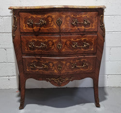 Stunning French Inlaid Three Drawer Commode | Antique & Vintage | Moonee Ponds Antiques | Australia Wide Delivery