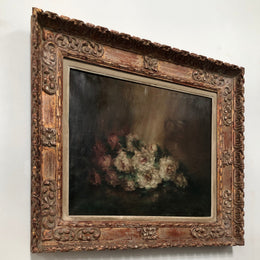French Antique Floral Painting