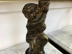 Lovely Cherub brass and Marble Lamp | Antique & Vintage | Moonee Ponds Antiques | Australia Wide Delivery