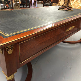 An Impressive French Deco Empire Mahogany Desk