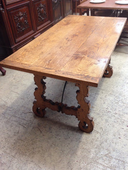 French Oak Spanish Style Table - Desk | Antique & Vintage | Moonee Ponds Antiques | Australia Wide Delivery
