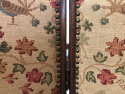 Vintage French Oak 3 Fold Tapestry Covered Privacy Screen | Antique & Vintage | Moonee Ponds Antiques | Australia Wide Delivery