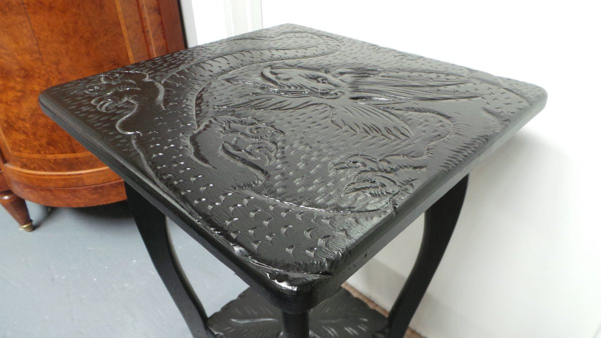 Antique Chinese Carved Side Table | Antique & Vintage | Moonee Ponds Antiques | Australia Wide Delivery