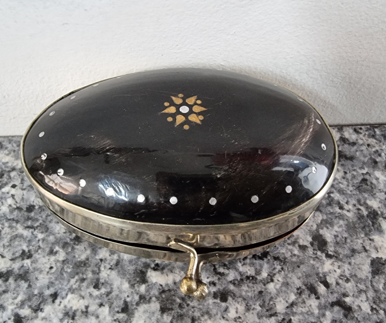 Vintage Inlaid Horn & EP Silver Purse | Antique & Vintage | Moonee Ponds Antiques | Australia Wide Delivery