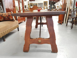 French Oak Spanish Style Farmhouse Dinner Table | Antique & Vintage | Moonee Ponds Antiques | Australia Wide Delivery