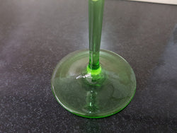 Green Etched Goblet | Antique & Vintage | Moonee Ponds Antiques | Australia Wide Delivery