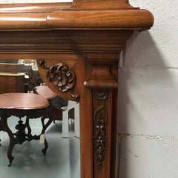 Large French Mantle Mirror