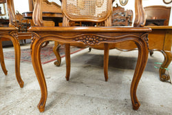 Pair French Louis XV Style Walnut and Cane Fauteuils | Antique & Vintage | Moonee Ponds Antiques | Australia Wide Delivery