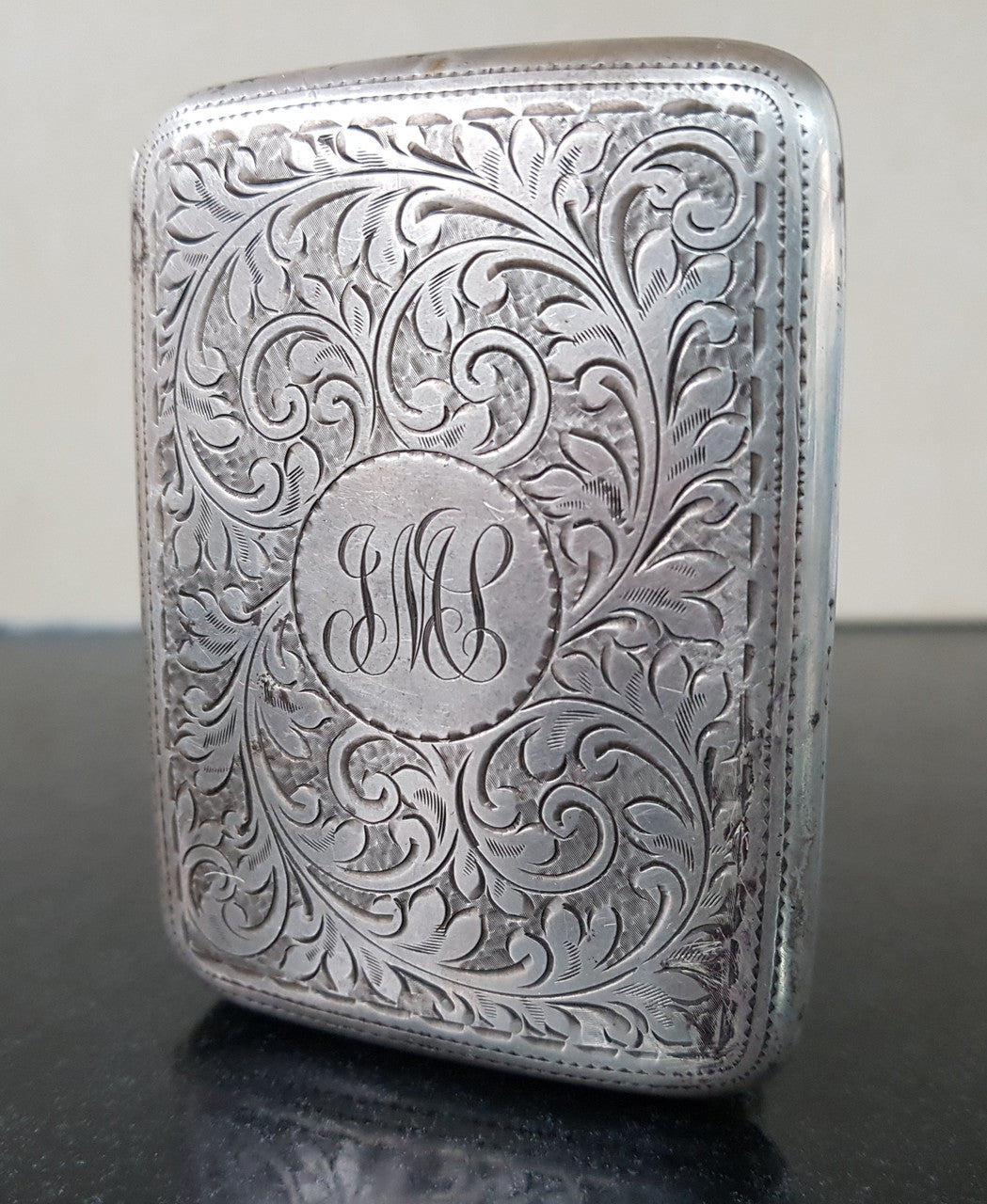 Birmingham Silver Card Case Hallmarked For sale at Moonee Ponds Antiques Airport West Showroom