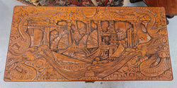 Vintage Nicely Carved Camphor Wood Chest | Antique & Vintage | Moonee Ponds Antiques | Australia Wide Delivery