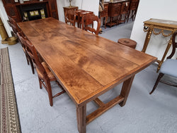 Cherrywood Stretcher Base French Farmhouse Table | Antique & Vintage | Moonee Ponds Antiques | Australia Wide Delivery