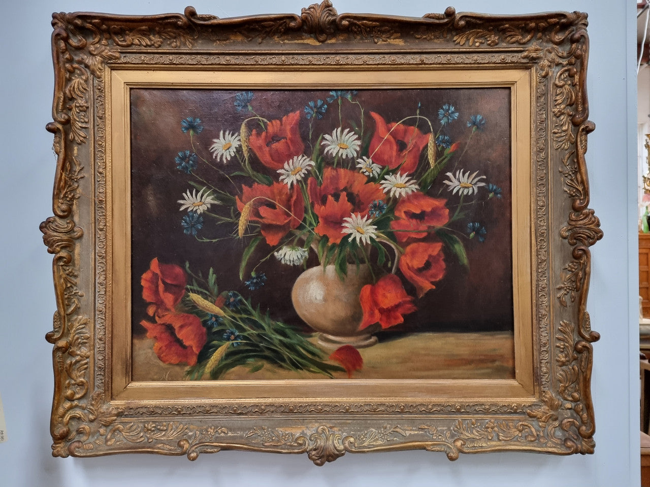 Beautiful Framed French Oil Painting | Antique & Vintage | Moonee Ponds Antiques | Australia Wide Delivery