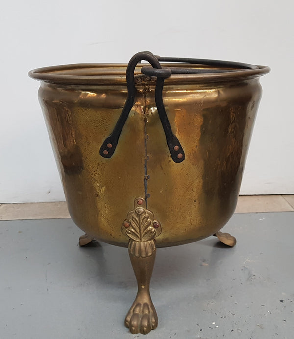 Vintage Brass Coal Bucket