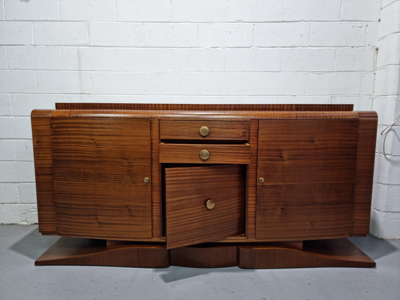 Impressive French Art Deco Mahogany Sideboard | Antique & Vintage | Moonee Ponds Antiques | Australia Wide Delivery