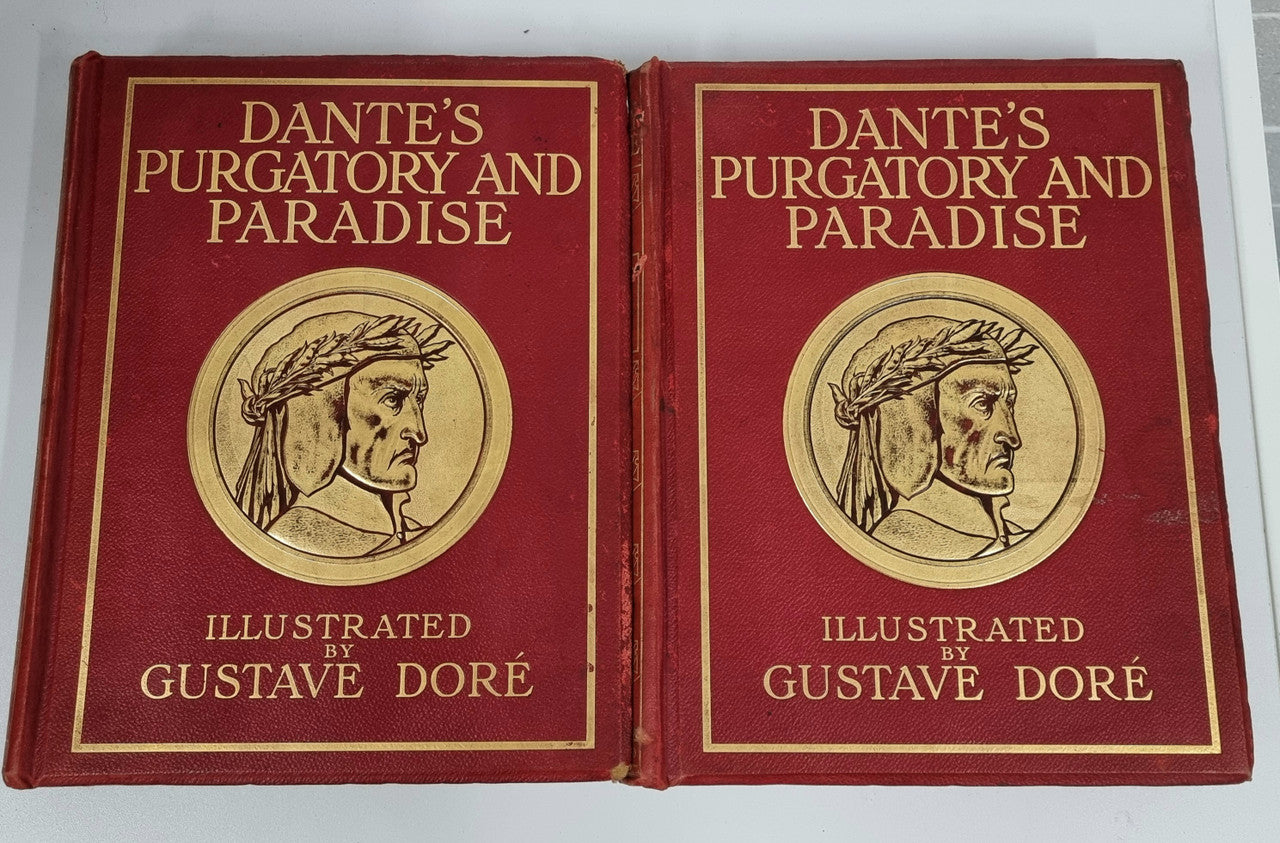 Dantes The Vision of Purgatory & Paradise together with The Vision of Hell 2 Volumes