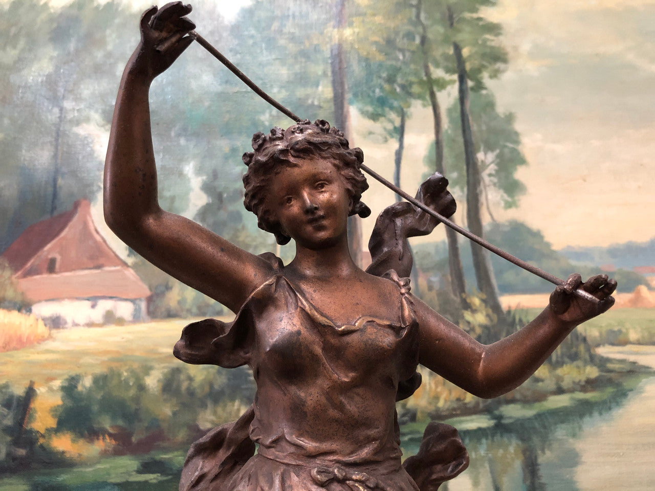 Antique French Bronzed Mantle Clock | Antique & Vintage | Moonee Ponds Antiques | Australia Wide Delivery