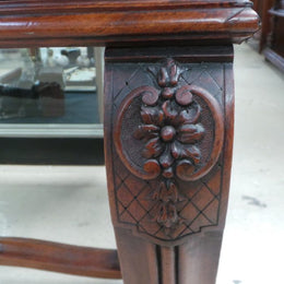 French Late 18th Century Walnut Leather Top Inlaid Desk