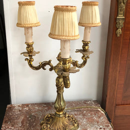 Gorgeous pair of Antique French Gilt Bronze Girandoles