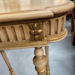 Antique French Louis XVI style painted tall side table/pedestal. Circa 1900 and it is in very good original condition.
