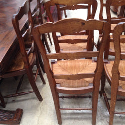 Set Of 6 French Louis XV Oak Dining Chairs | Antique & Vintage | Moonee Ponds Antiques | Australia Wide Delivery