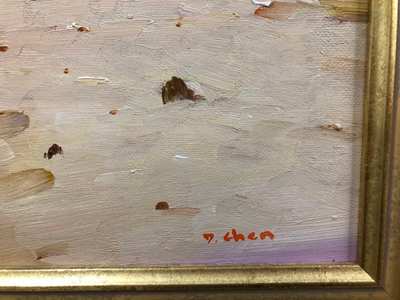 Beach Scene Oil On Board Painting By David Chen | Antique & Vintage | Moonee Ponds Antiques | Australia Wide Delivery
