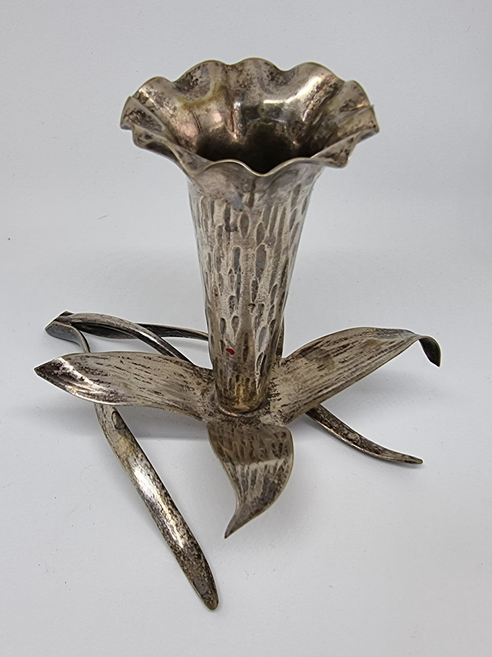 Antique  Art Nouveau Silver plate Posy Vase