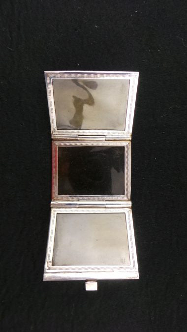 Edwardian Silver Miniature 3 Section Photo Frame | Antique & Vintage | Moonee Ponds Antiques | Australia Wide Delivery