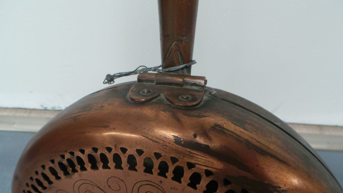 Antique French Copper Bed Warmer | Antique & Vintage | Moonee Ponds Antiques | Australia Wide Delivery