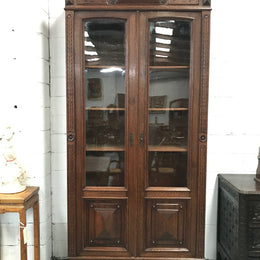 Superb Pair of Henry II style French Two Door Oak Bookcases