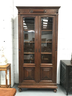 Superb Pair of Henry II style French Two Door Oak Bookcases | Antique & Vintage | Moonee Ponds Antiques | Australia Wide Delivery