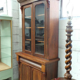Australian Black Wood Arts And Crafts Bookcase