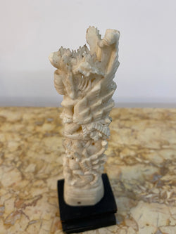 Vintage Ornately Carved Bone Ornament On Stand | Antique & Vintage | Moonee Ponds Antiques | Australia Wide Delivery