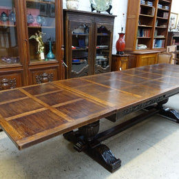 Grand French Oak Extension Table