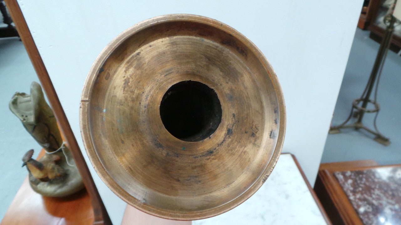 A Heavy Antique Bronze Candlestick | Antique & Vintage | Moonee Ponds Antiques | Australia Wide Delivery