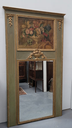 Superb French 19th Century Trumeau Mirror with Original Paint | Antique & Vintage | Moonee Ponds Antiques | Australia Wide Delivery