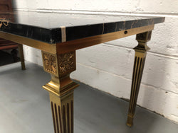 French Art Deco Coffee Table With A Portoro Marble Top | Antique & Vintage | Moonee Ponds Antiques | Australia Wide Delivery