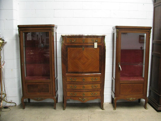 French Walnut Vitrine-1