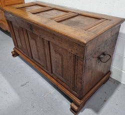 Rustic Early 19th Century French Oak Trunk | Antique & Vintage | Moonee Ponds Antiques | Australia Wide Delivery